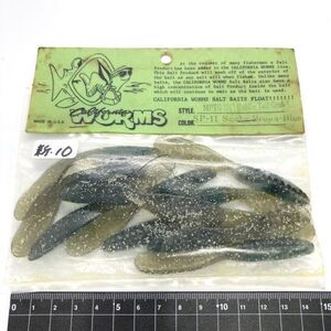 710797 新品 カリフォルニアワーム パドルテールグラブ 3-1/2インチ １０本 CALIFORNIA WORM PADDLE TAIL GRUB SP-11 スモークブラウンブル