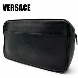 【美品】GIANNI VERSACE ヴェルサーチ　セカンドバッグ　メデューサ