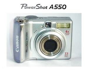 A550 キヤノンCanon Power Shot A550 出品時動作 現状