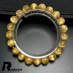 夢色 EU製 定価15万円★ROBEAN・極!極満針ルチルクォーツ★ブレスレット パワーストーン 天然石 綺麗 金運 お守り 9-9.3mm k1121314