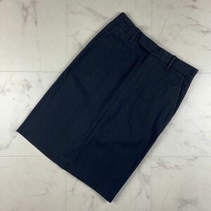 RALPH LAUREN ラルフローレン ブラックコーディング加工デニムスカート 黒 ブラック レディース サイズ7*TB1459