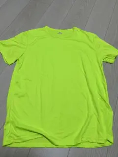 Tシャツ UVカット 吸汗速乾 黄色　蛍光色　XXL