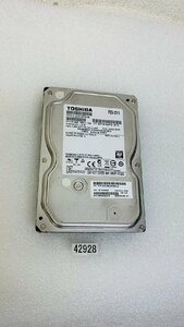 1TB SATA HDD TOSHIBA DT01ACA100 3.5 インチ 1000GB HDD ハードディスク 回転 7200RPM 使用時間 20234時間 (42928