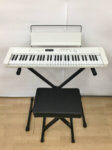 カシオ CASIO 光ナビゲーションキーボード CASIOTONE LK-520 ホワイト ACアダプター欠品 61鍵盤 最大同時発音数48 2406LS222