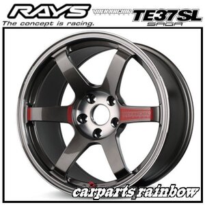 ★RAYS/レイズ VOLKRACING ボルクレーシング TE37 SAGA SL 18×9.5J 5/120 +45★プレスドグラファイト(PG)★新品 4本価格★