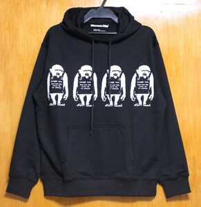 SALE！BRANDALISED♪(XL)バンクシー LAUGH NOW MONKEY モンキーパーカー