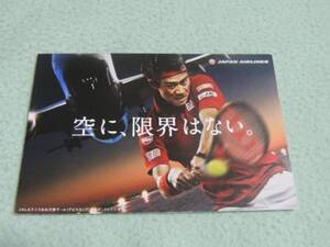 JAL 錦織圭 写真 絵葉書 4枚 テニス　