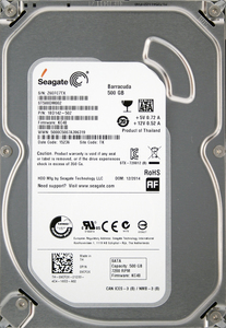 Seagate ST500DM002-1BD142 DP/N 09CF26 3.5インチ SATA600 500GB 1066回 14362時間