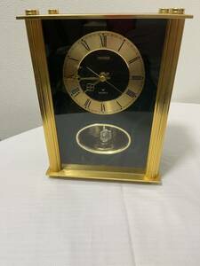 動作確認済　訳あり　中古　CITIZEN 置時計 シチズン 置き時計 QUARTZ クオーツ ゴールド　金　風水クォーツ 高級置き時計 