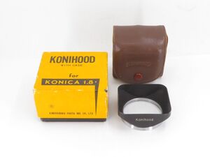 【送料390円】2650 Konica Konihood 角型メタルフード かぶせ式フード 1.8用【アットカメラ】