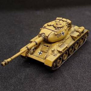 ●完成品1/144 T34/8.8cm砲搭載,”ドイツ軍捕獲改造！”,架空戦車,ドゥンケルゲルプ塗装,ドイツ,WW2,自作ver