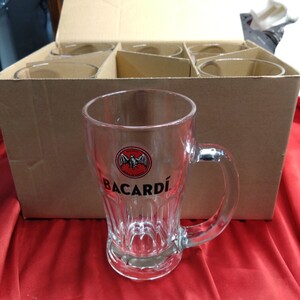 全国送料無料！未使用　す6客セット BACARDI バカルディ ジョッキ ラムハイジョッキ(ラム モヒート サントリー)