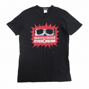 美品 12ss マスターマインド mastermind JAPAN EYES CREAM スカル プリント Tシャツ カットソー M 黒 ブラック メンズ