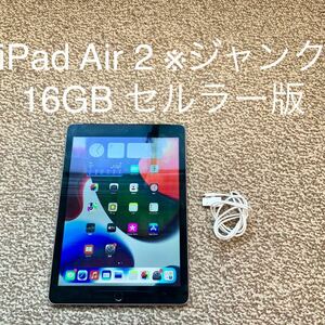【送料無料】iPad Air 2 16GB セルラーモデルApple アップル A1567 アイパッドエアー Cellular本体