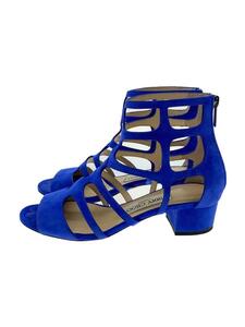 JIMMY CHOO◆ヒールサンダル/サンダル/35/BLU/スウェード