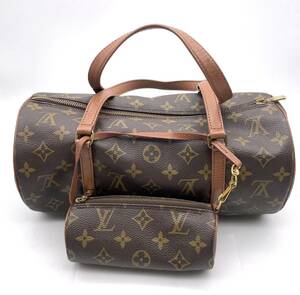 ルイヴィトン LOUIS VUITTON 旧 パピヨン モノグラム ハンドバッグ ポーチ付