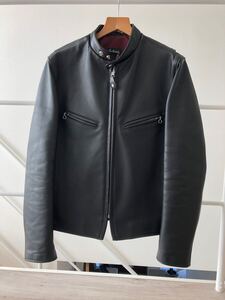 美品　サイズ38 ショット Schott 641XX シングルライダース 牛革 ブラック レザー ジャケット　