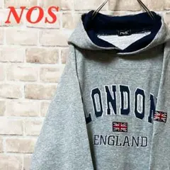 【希少】sos スウェット　LONDON ENGLAND アーチロゴ　刺繍　XL