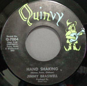 【SOUL 45】JIMMY BRASWELL - HAND SHAKING / HOME FOR THE SUMMER (s231215003) 