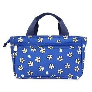 ミッフィー miffy バッグインバッグ フラワー ブルー トート 2WAY