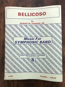 吹奏楽楽譜/ロバート・M・パネリオ SR.：ベッリコーソ　Op.30　BELLICOSO/送料無料