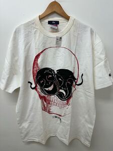 ☆【未使用】STUSSY ステューシー champion チャンピオン コラボTシャツ 半袖Tシャツ メンズLサイズ