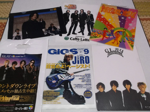 [　GLAY グレイ 【　クリアファィル 5枚セット　+袋　】 未開封新品含む♪