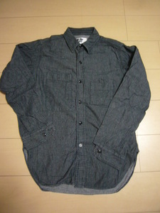 ★engineered garments エンジニアードガーメンツ 綿シャツ　長袖 S　黒色系 カジュアル　USED　