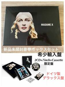 新品未開封　デラックス盤　2CD+7インチ・ピクチャー・ディスクス+カセットテープ　マドンナ　マダム　X Madame X Deluxe Box Set Madonna