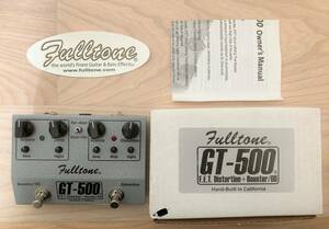 ＊FULLTONE / GT-500/F.E.T.Distortion + Booster/初期型/デッドストック新品/激レア！＊