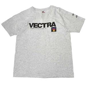 希少 USA製【ビンテージ 90s VECTRA 企業ロゴ メッセージ Tシャツ シングルステッチ】アメリカ 80s FRUIT OF THE LOOM