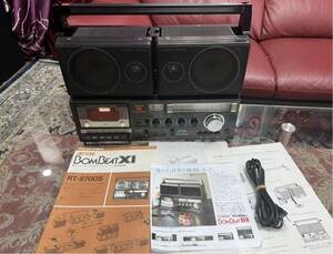 希少東芝 TOSHIBA BOMBEAT XI ボムビート ラジカセ RT-8700S メンテナンス済み動作品説明書付き