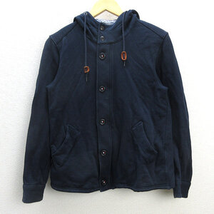 z■ユナイテッドアローズ/UNITED ARROWS GLR コットンフーディジャケット【M】紺/men