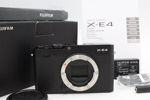 ＜＜ショット数僅か9回！化粧箱付き！＞＞【極美品】FUJIFILM 富士フイルム ミラーレスデジタルカメラ X-E4 ボディ ブラック #LE2024422