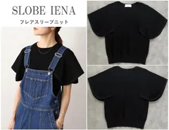 SLOBE IENA スローブイエナ 23AW フレアスリーブニット 手洗い可 春秋冬活躍◎ 花びらのようにフレアに広がる袖 オンオフ兼用 定価10,450円