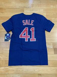 MLBshop正規品：元ボストン・レッドソックス　クリス・セール選手　ネーム＆ナンバーTシャツ（U.S. メンズSサイズ）