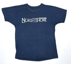 80～90s NORTH SHORE Surf Tee L～XL程度 Navy 霜降り ハワイ ノースショア ヴィンテージサーフTシャツ サーフィン ハレイワ