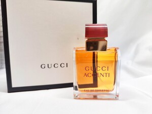 【ほぼ未使用】【送料無料】グッチ GUCCI アチェンティー ACCENTI オードトワレ オーデトワレ EDT 香水 50ml 