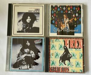 【まとめ売り】CD4枚セット / T.REX / BEST HITS 21 / TANX / IN CONCERT / GREAT HITS / （管理No.3）