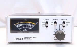 WELZ　SP-15M　1.8～150MHz　SWR＆パワー計　MAX200W　HF/50M/144MHz