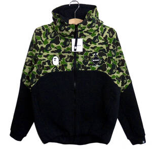 ☆未使用◆A BATHING APE × F.C.Real Bristol BAPE アベイシングエイプ FCRB VENTILATION HOODIE ベンチレーションフーディ パーカー M