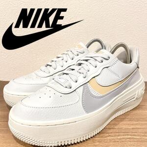 NIKE W AIR FORCE 1 PLT.AF.ORM LV8 ナイキ エア フォース ワン プラットフォーム グレー DJ9946-002 レディース ローカット 24.5cm 