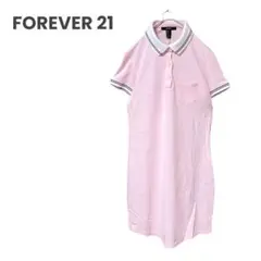 FOREVER 21 ポロシャツワンピース 膝丈 レディース 古着