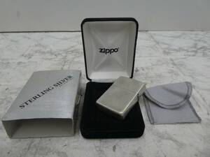 ☆ ZIPPO ジッポー スターリングシルバー STERLING 2020 オイルライター 中古品 1円スタート ☆