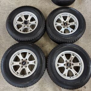 ☆ウェッズ キーラー WEDS KEELER 7.5Jx17+25 139.7-6H ブリヂストン DM-V3 265/65R17 溝深 4本セット 札幌☆