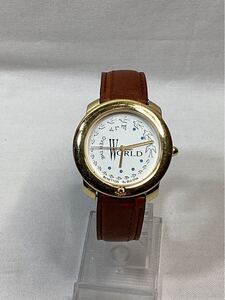 腕時計品 BULOVA ブローバ BENETTON ベネトン/ 男と女/ クォーツ/ レザー/ 純正ベルト