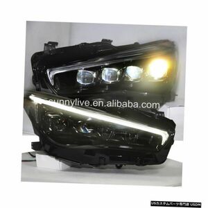 輸入カーパーツ 日産インフィニティq50L LEDヘッドライトブラックハウジングLDV2 2015-2019 For NISSA