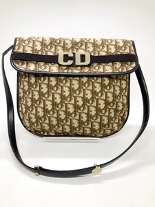 ◆◆【ChristianDior】クリスチャンディオール CDロゴ ヴィンテージ トロッター ハンドバッグ レディース ベージュ系 oi ◆◆