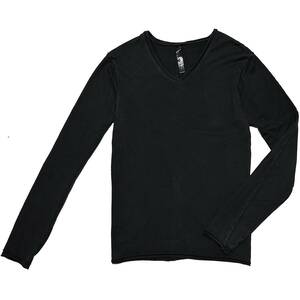 定価1.5万 wjk 2ply v neck L/S cut&sawn Mサイズ Vネックカットソー ロンT 1piu akm ジュンハシモト