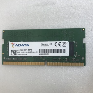 ADATA PC4-2400T-SA0-11 8GB DDR4 ノートパソコン用メモリ DDR4-19200 8GB 260ピン DDR4 LAPTOP RAM 中古 動作確認済み